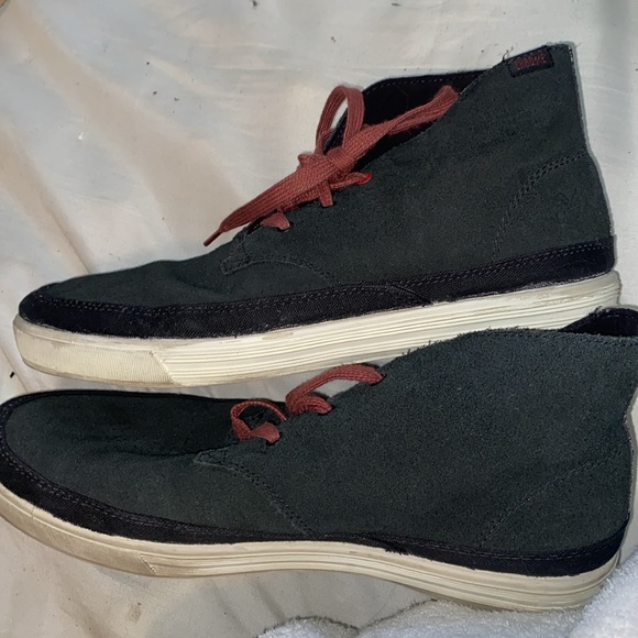 Mens Chrome Black suede chukka sneakers 10 main image 6